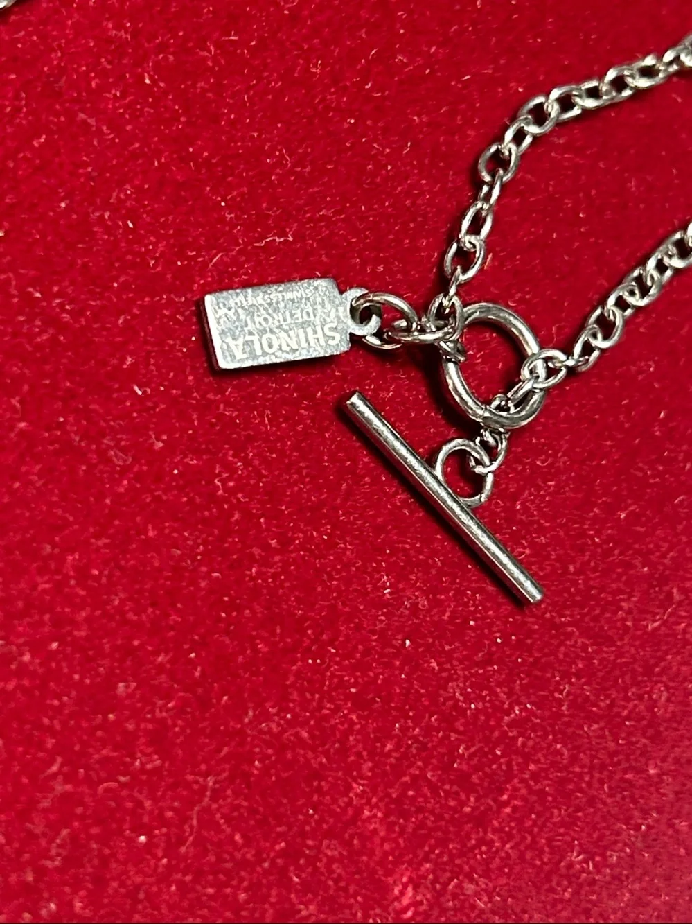 Shinola Sterling Silver Figaro Chain Necklace - Silver